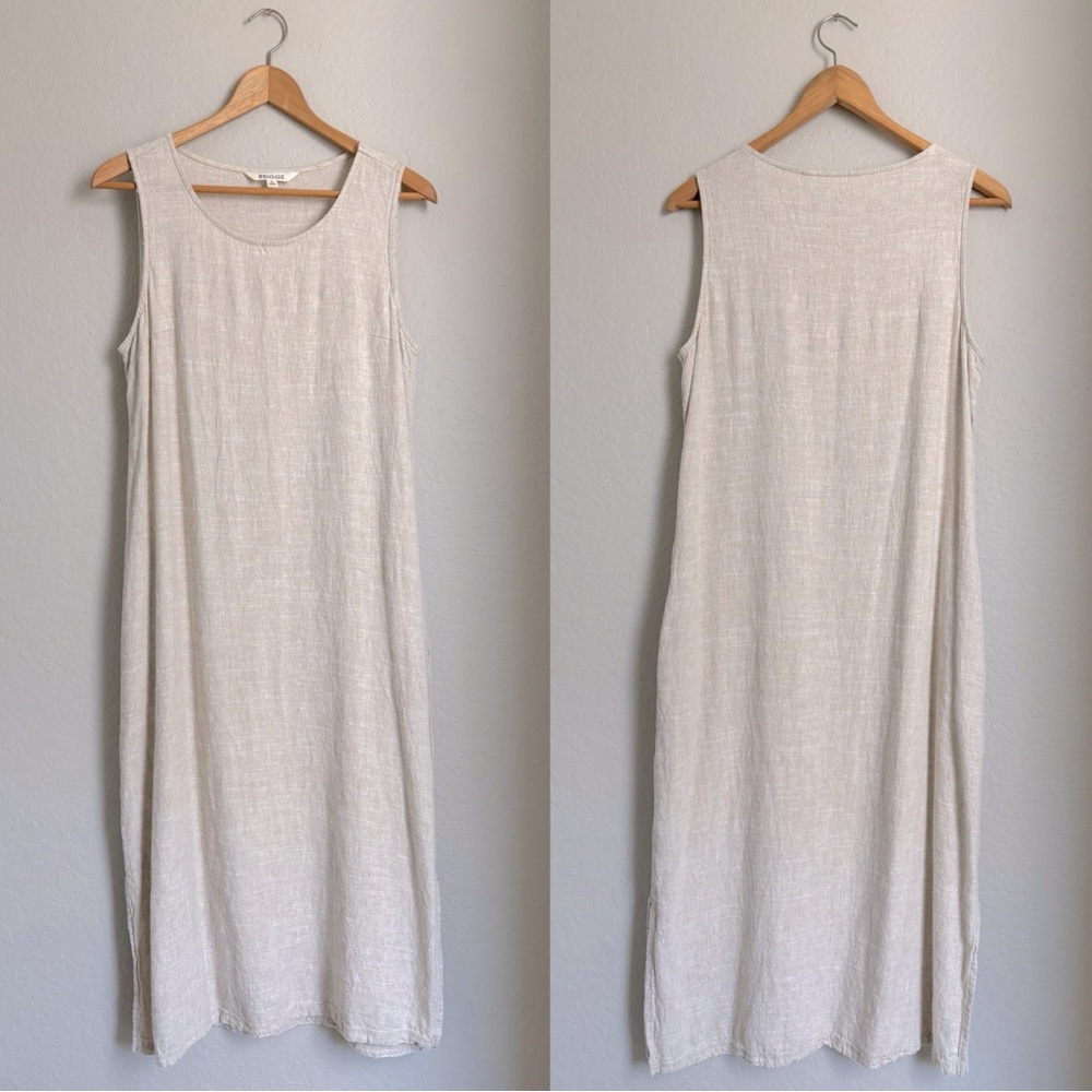 Briggs Linen Sheath Midi Dress